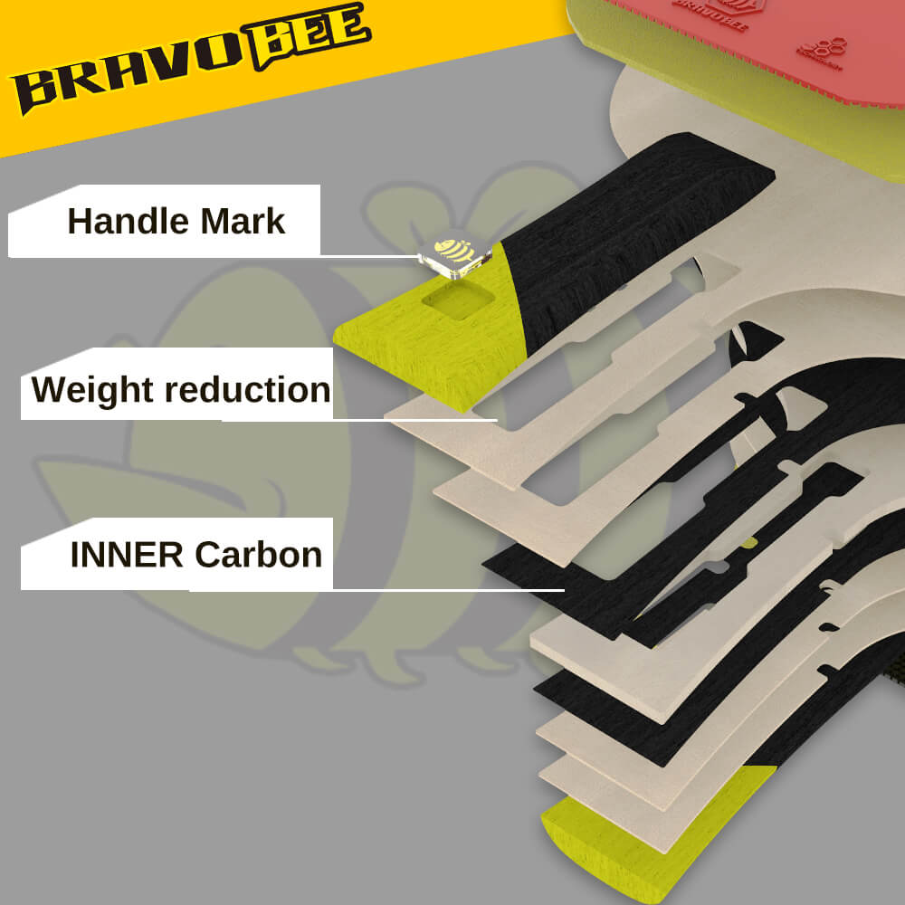 Detail information of Bravobee table tennis bat